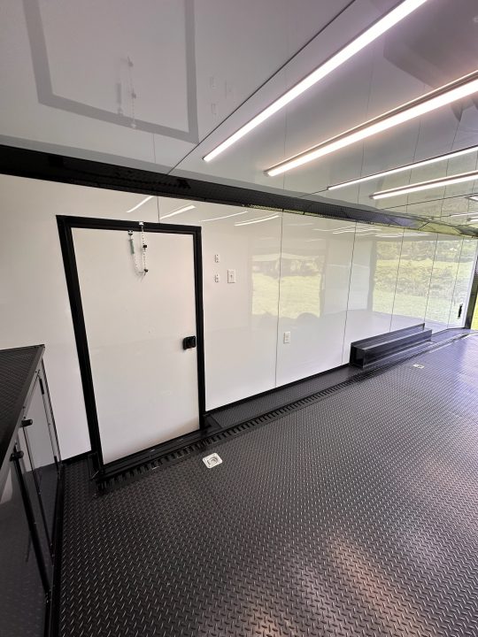 New 2026 Luxe 8.5x28 Race Trailer - Finished Interior- 7000lb Spread Torsion - RECESSED E-TRACK-Full Escape Door--Removable Fender