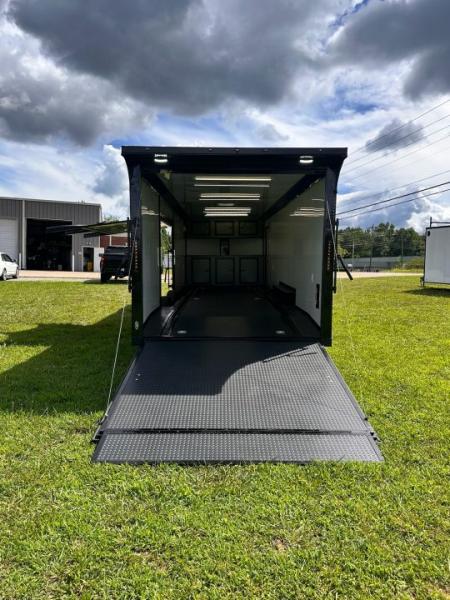 New 2026 Luxe 8.5x28 Race Trailer - Finished Interior- 7000lb Spread Torsion - RECESSED E-TRACK-Full Escape Door--Removable Fender