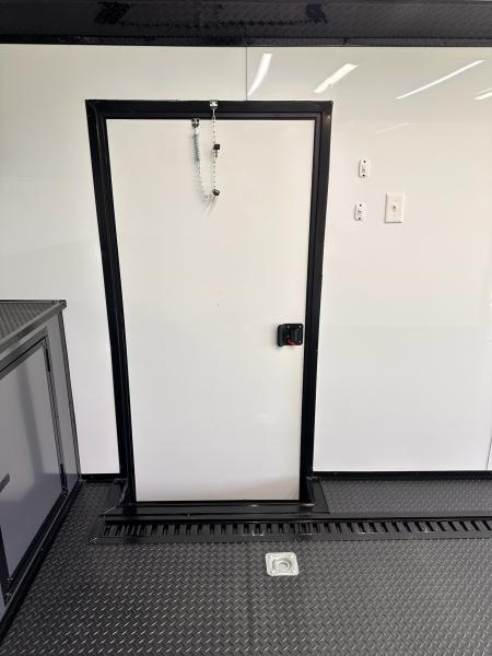 New 2026 Luxe 8.5x28 Race Trailer - Finished Interior- 7000lb Spread Torsion - RECESSED E-TRACK-Full Escape Door--Removable Fender