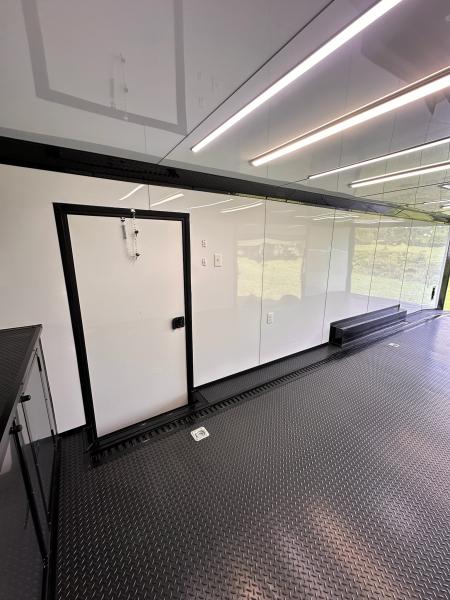 New 2026 Luxe 8.5x28 Race Trailer - Finished Interior- 7000lb Spread Torsion - RECESSED E-TRACK-Full Escape Door--Removable Fender