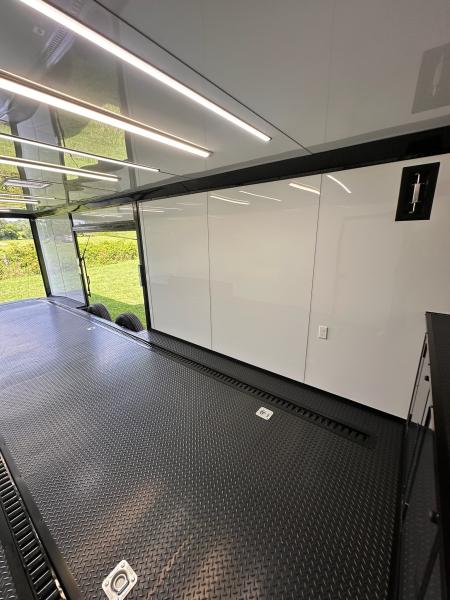 New 2026 Luxe 8.5x28 Race Trailer - Finished Interior- 7000lb Spread Torsion - RECESSED E-TRACK-Full Escape Door--Removable Fender