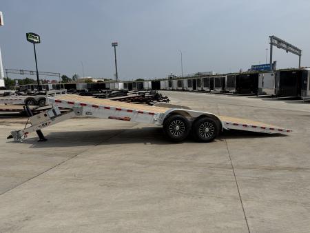 New NEW 2026 H&H Speedloader ALUMINUM 24’ POWER Hyd Jack TILTbed flatbed Trailer 2-7000 lb axles =14K KEY FOB Remote