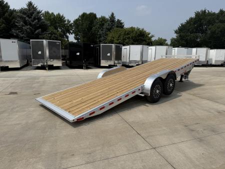 New NEW 2026 H&H Speedloader ALUMINUM 24’ POWER Hyd Jack TILTbed flatbed Trailer 2-7000 lb axles =14K KEY FOB Remote
