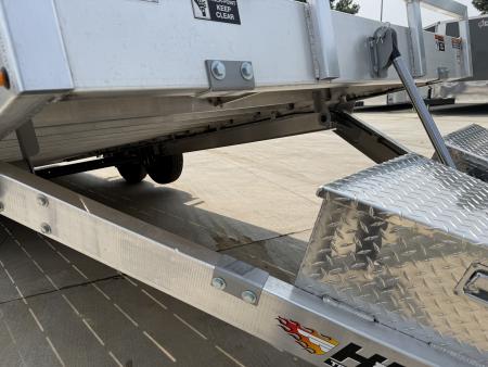New NEW 2026 H&H Speedloader ALUMINUM 24’ POWER Hyd Jack TILTbed flatbed Trailer 2-7000 lb axles =14K KEY FOB Remote