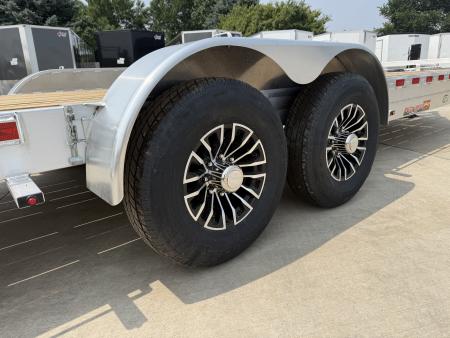 New NEW 2026 H&H Speedloader ALUMINUM 24’ POWER Hyd Jack TILTbed flatbed Trailer 2-7000 lb axles =14K KEY FOB Remote