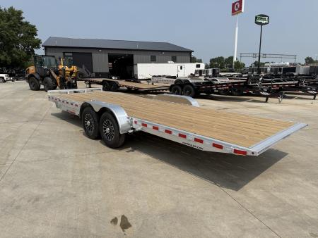 New NEW 2026 H&H Speedloader ALUMINUM 24’ POWER Hyd Jack TILTbed flatbed Trailer 2-7000 lb axles =14K KEY FOB Remote