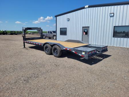 New 2026 Buckshot 102"x24' Gooseneck Equipment/Car Trailer