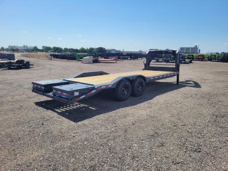 New 2026 Buckshot 102"x24' Gooseneck Equipment/Car Trailer