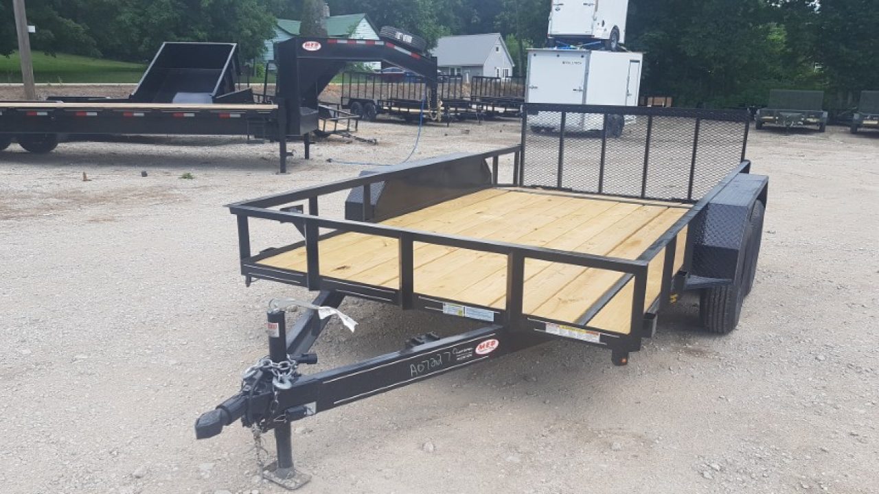 New 2026 MEB 77x12 Utility Trailer w/Gate 7K