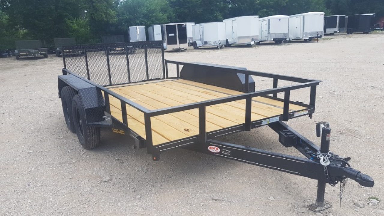New 2026 MEB 77x12 Utility Trailer w/Gate 7K