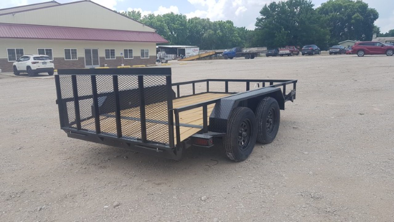 New 2026 MEB 77x12 Utility Trailer w/Gate 7K