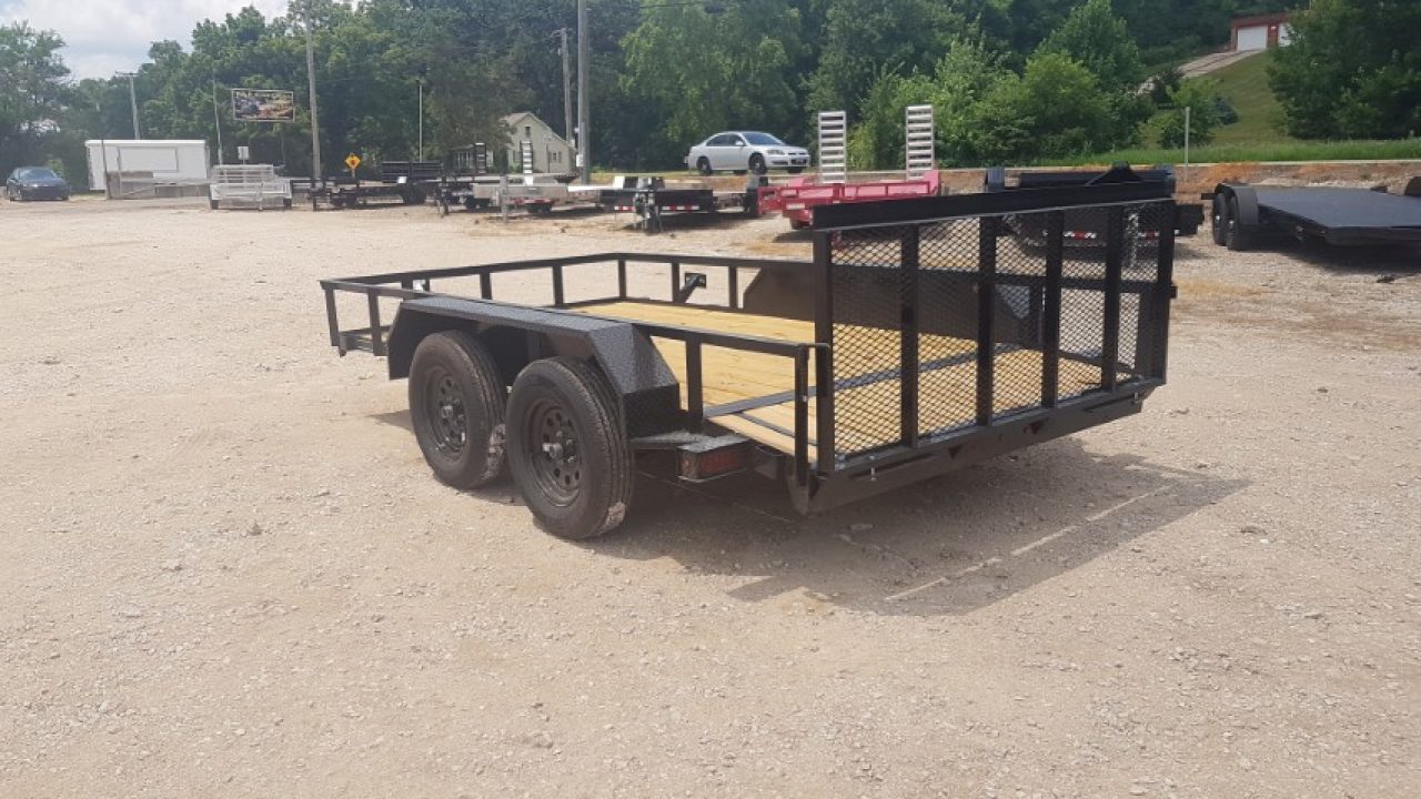 New 2026 MEB 77x12 Utility Trailer w/Gate 7K