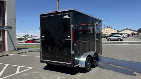 New 2026 Look Trailers 6X12 ST DLX FLAT TOP V-NOSE 7K Cargo / Enclosed Trailer