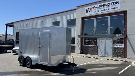 New 2026 Look Trailers 6X12 ST DLX FLAT TOP V-NOSE 7K Cargo / Enclosed Trailer