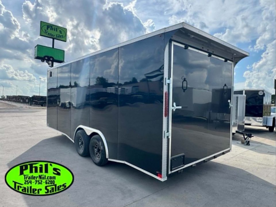 New 2026 8.5X20 ENCLOSED CAR HAULER Cargo / Enclosed Trailer REAR WING & .080 EXTERIOR!