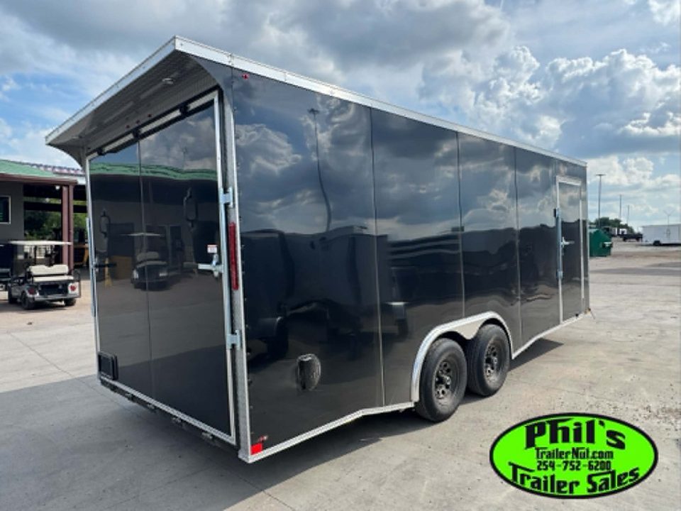 New 2026 8.5X20 ENCLOSED CAR HAULER Cargo / Enclosed Trailer REAR WING & .080 EXTERIOR!