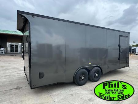 New 2026 8.5X20 ENCLOSED CAR HAULER Cargo / Enclosed Trailer REAR WING & .080 EXTERIOR!