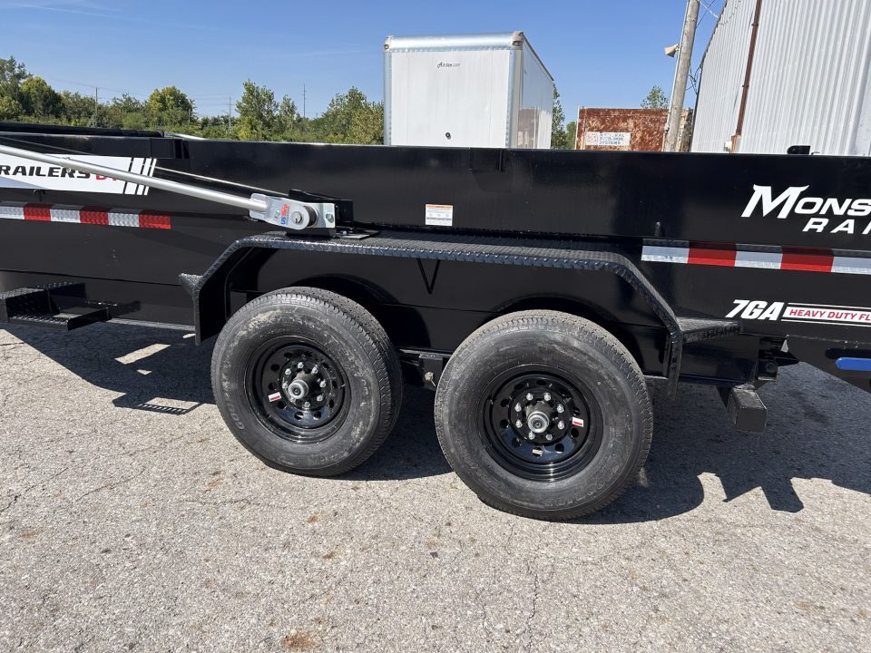 New 2026 PJ Trailers 7 X 14 FT LOW PRO TELESCOPIC DUMP TRAILER VOYAGER PKG 15K GVWR Dump Trailer