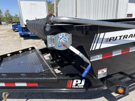 New 2026 PJ Trailers 7 X 14 FT LOW PRO TELESCOPIC DUMP TRAILER VOYAGER PKG 15K GVWR Dump Trailer