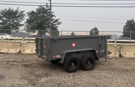 New 2026 U-Dump 5 X 10 FT DUMP TRAILER 31 IN SIDES WITH TARP AND SPREAD GATE 10K GVWR