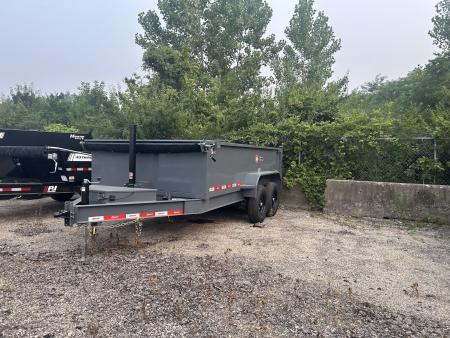 New 2027 U-Dump 7 X 14 FT TELESCOPIC I-BEAM DUMP TRAILER 31 IN SIDES 14K GVWR