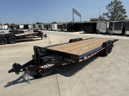 New NEW 2026 H&H Speedloader 24’ POWER TILT,HYD JACK, flatbed EXTRA WIDE 102” 2-7000 lb axles = 14K