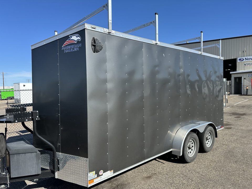 Used 2020 American Hauler 7 x 16 7K Cargo / Enclosed Trailer