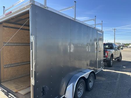 Used 2020 American Hauler 7 x 16 7K Cargo / Enclosed Trailer