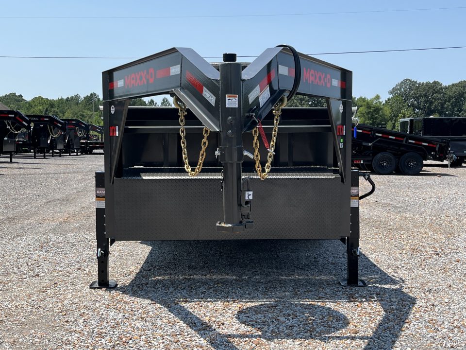 New 2027 MAXXD 83"X16' 21K Telescopic Gooseneck Dump Trailer