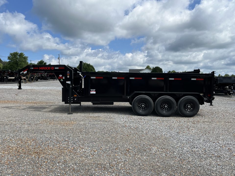 New 2027 MAXXD 83"X16' 21K Telescopic Gooseneck Dump Trailer