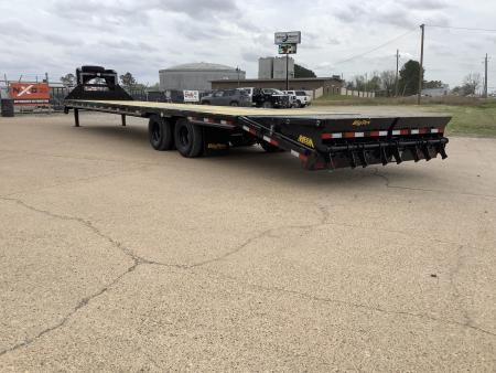 New 2027 Big Tex Trailers 25GN 30+5 Mega Ramp Tandem Dual Gooseneck Trailer (25.9K)
