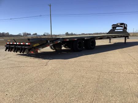 New 2027 Big Tex Trailers 22GN-28+5 Mega Ramp Tandem Dual Gooseneck Trailer (23.9K)