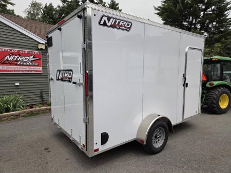 New 2027 Nitro 7x12 Aluminum Cargo trailer with torsion axle extra height & rear ramp Cargo / Enclosed Trailer