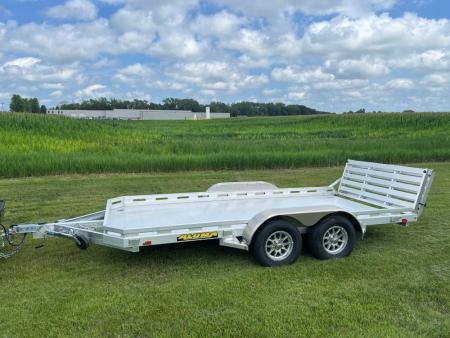 New 2027 Aluma 77"X14' Aluminum Utility Trailer with Bi-Fold Tailgate