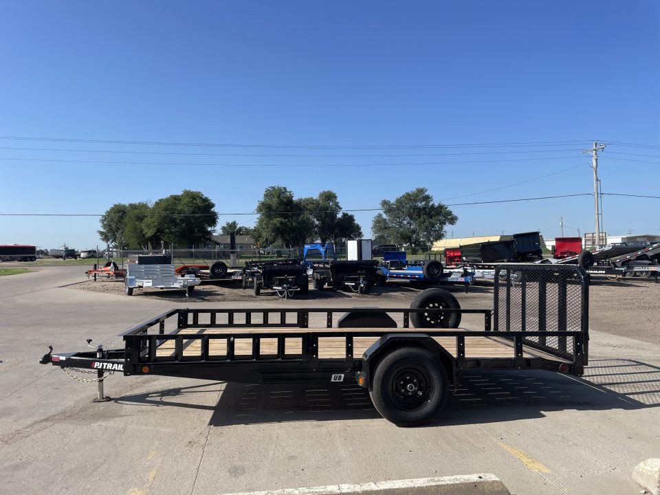 New 2027 PJ Trailers 83" X 14' 5,200 LB Axle With ATV Ramps Utility Trailer