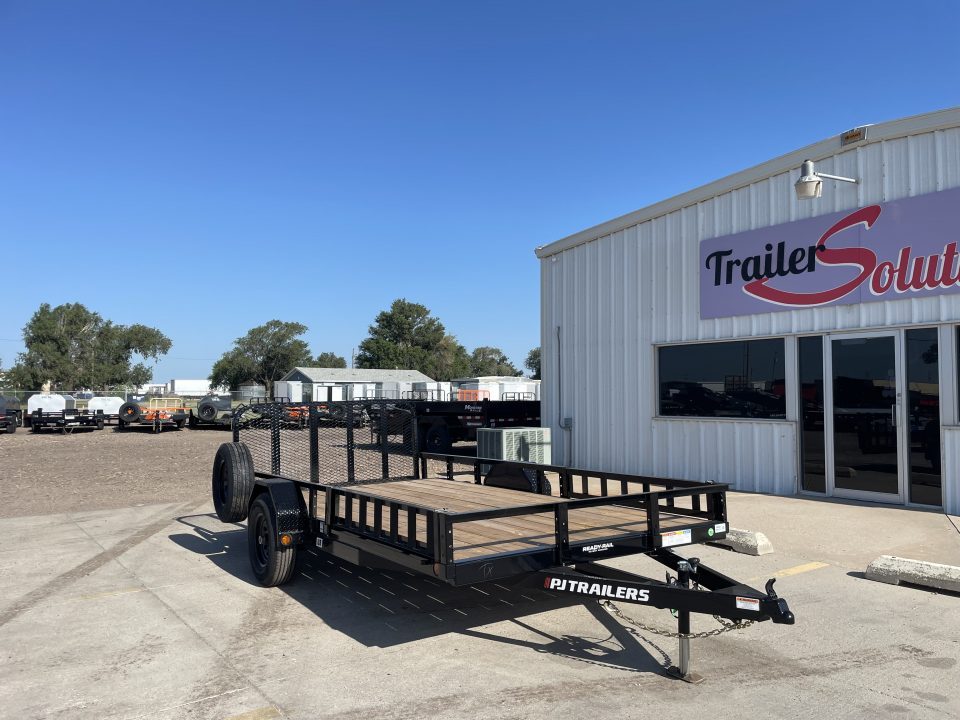 New 2027 PJ Trailers 83" X 14' 5,200 LB Axle With ATV Ramps Utility Trailer