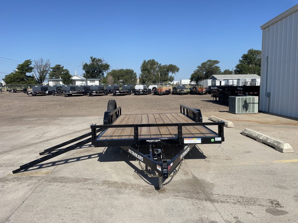 New 2027 PJ Trailers 83" X 14' 5,200 LB Axle With ATV Ramps Utility Trailer