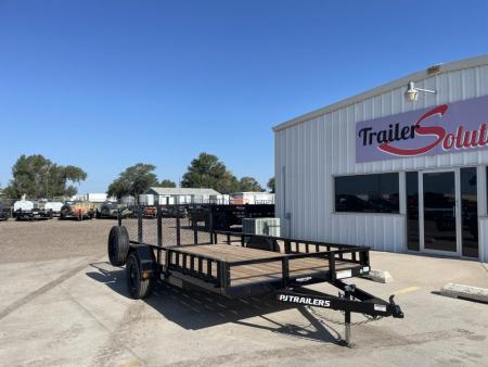 New 2027 PJ Trailers 83" X 14' 5,200 LB Axle With ATV Ramps Utility Trailer