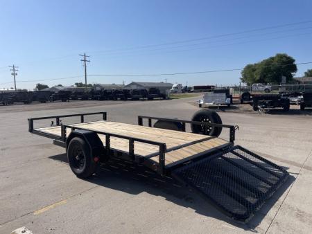 New 2027 PJ Trailers 83" X 14' 5,200 LB Axle With ATV Ramps Utility Trailer