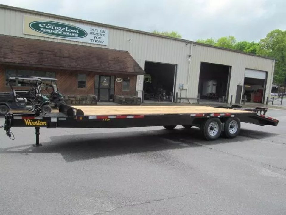 New Winston 7 Ton 20 Plus 5 FT Deckover Equipment Trailer
