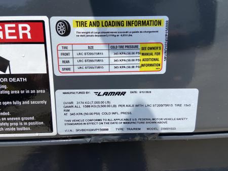 New 83"X16' DT - 14K Telescopic Dump Lamar