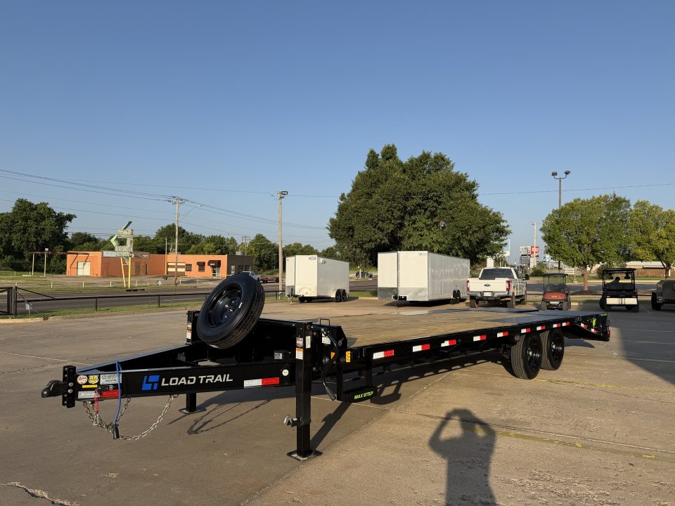 New #390643 2027 LOAD TRAIL PS 25 X 102 TANDEM AXLE BUMPER PULL 16K DECK OVER W/ MAX RAMPS