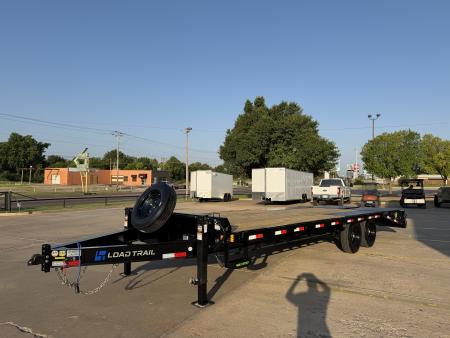New #390643 2027 LOAD TRAIL PS 25 X 102 TANDEM AXLE BUMPER PULL 16K DECK OVER W/ MAX RAMPS