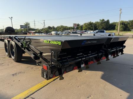 New #390643 2027 LOAD TRAIL PS 25 X 102 TANDEM AXLE BUMPER PULL 16K DECK OVER W/ MAX RAMPS