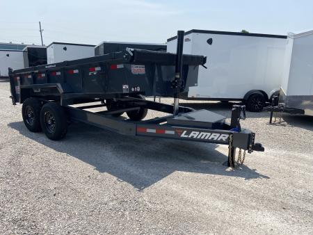 New Lamar 83"X14' 14K Telescopic Dump Trailer
