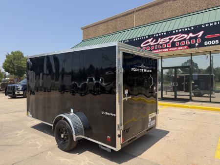 New #056051 2026 FOREST RIVER SA 6 X 12 SINGLE AXLE 3K ENCLOSED W/ REAR RAMP DOOR