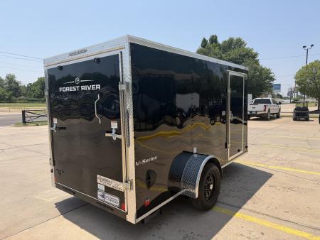 New #056051 2026 FOREST RIVER SA 6 X 12 SINGLE AXLE 3K ENCLOSED W/ REAR RAMP DOOR