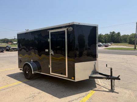 New #056051 2026 FOREST RIVER SA 6 X 12 SINGLE AXLE 3K ENCLOSED W/ REAR RAMP DOOR