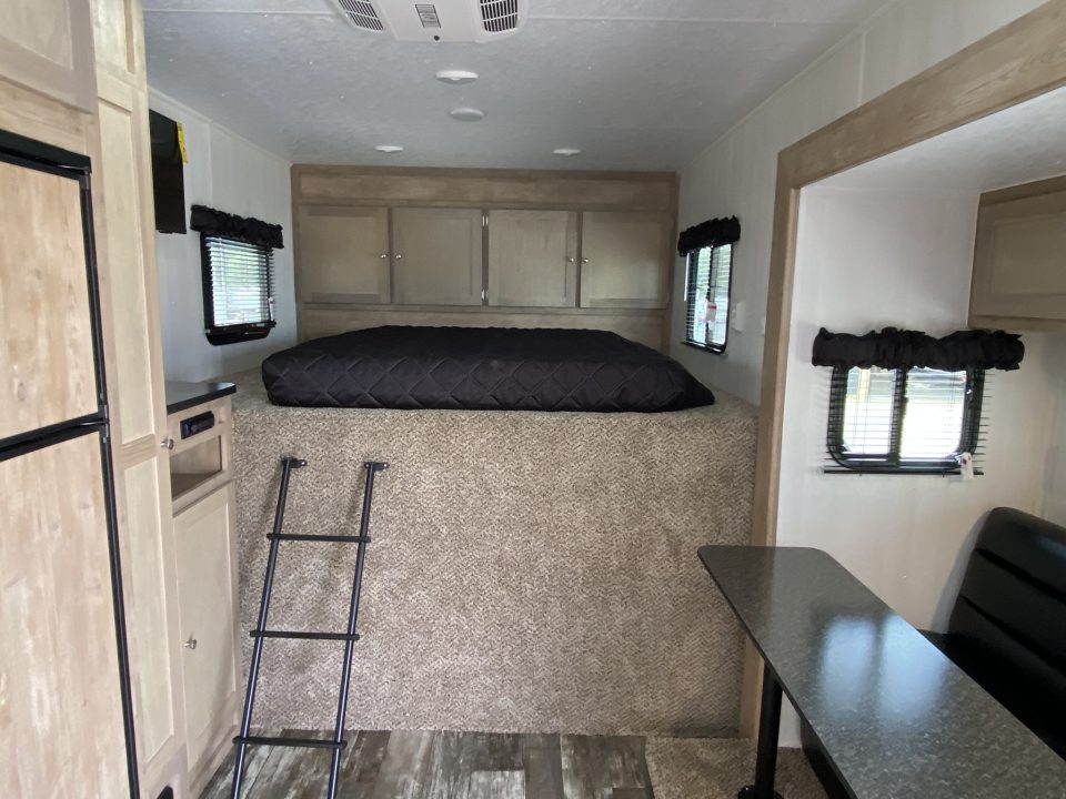 New Vintage Trailers Pro Stock Car Racing Trailer with living quarters