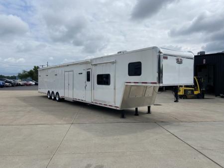 New Vintage Trailers Pro Stock Car Racing Trailer with living quarters